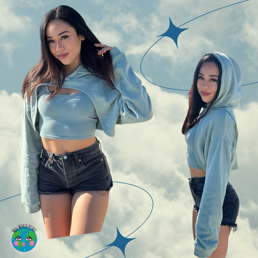 Dre Bae Cropped Hoodie Tank Set