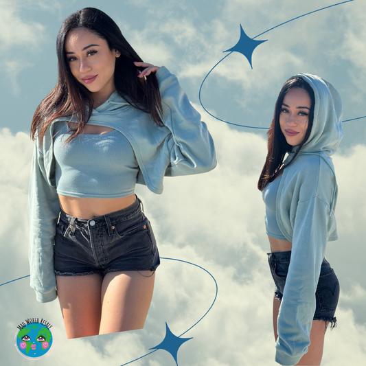 Dre Bae Cropped Hoodie Tank Set